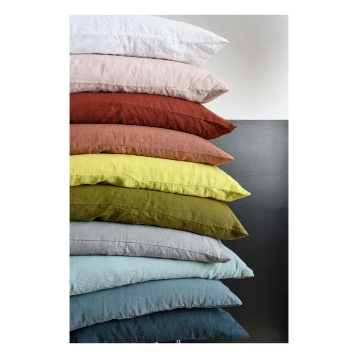 Hemp Mona Pillow Cover | Rhubarb colour- Product image n°2