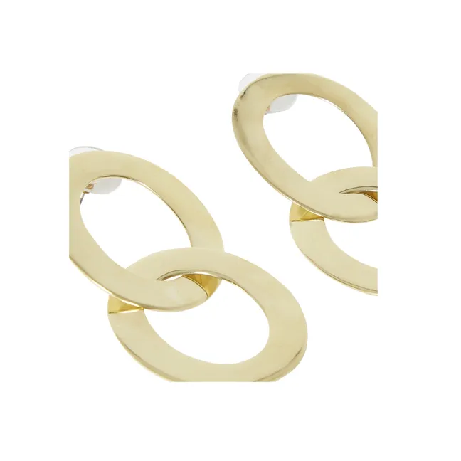Boucles d'Oreilles Maxi Linked | Laiton