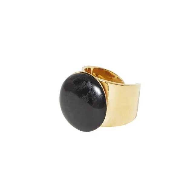 Bague Corne Mpira | Noir