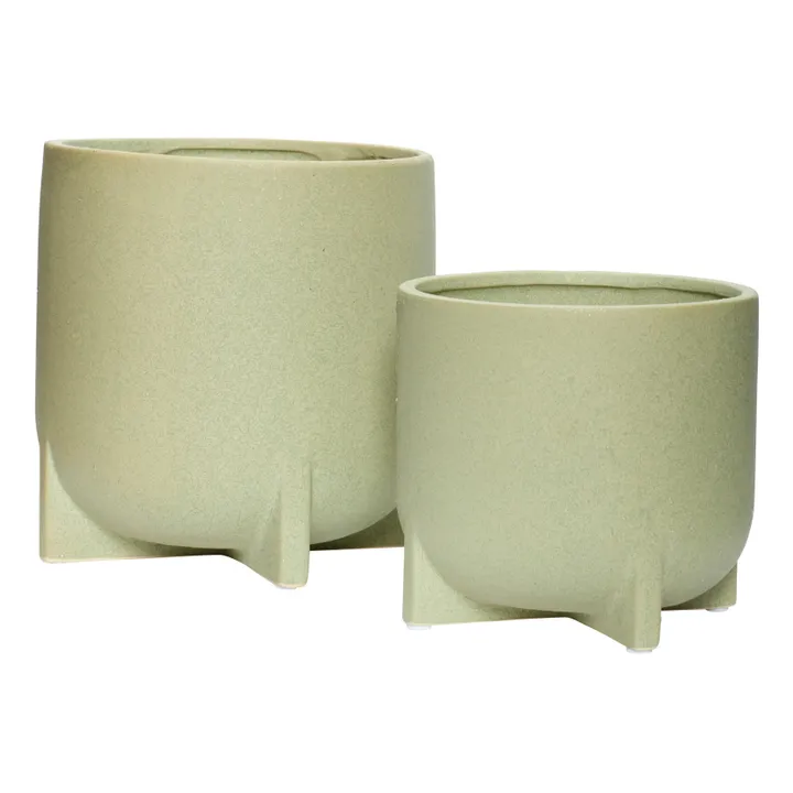 Ciotola in ceramica - Set di 2 | Verde mandorla- Immagine del prodotto n°2
