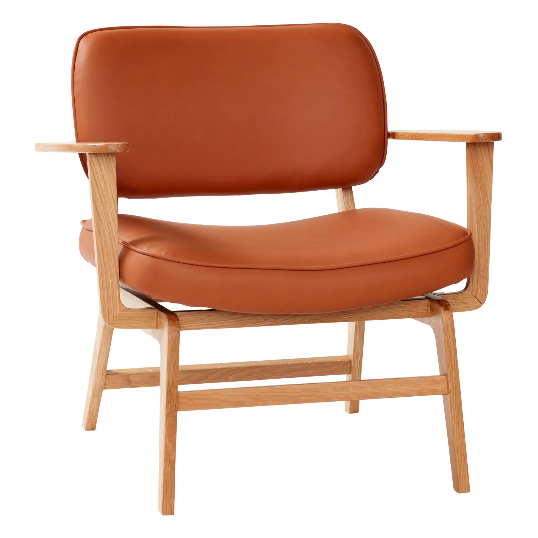Hübsch Natural Fsc Wooden Base Lounge Chair