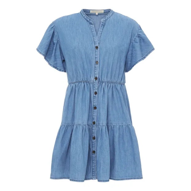 Vanessa Bruno - Rio Buttoned Light Denim Dress - Blue | Smallable