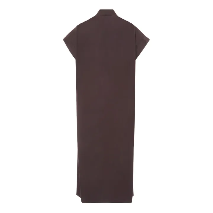 Martinique Popelin Dress  | Aubergine- Product image n°5