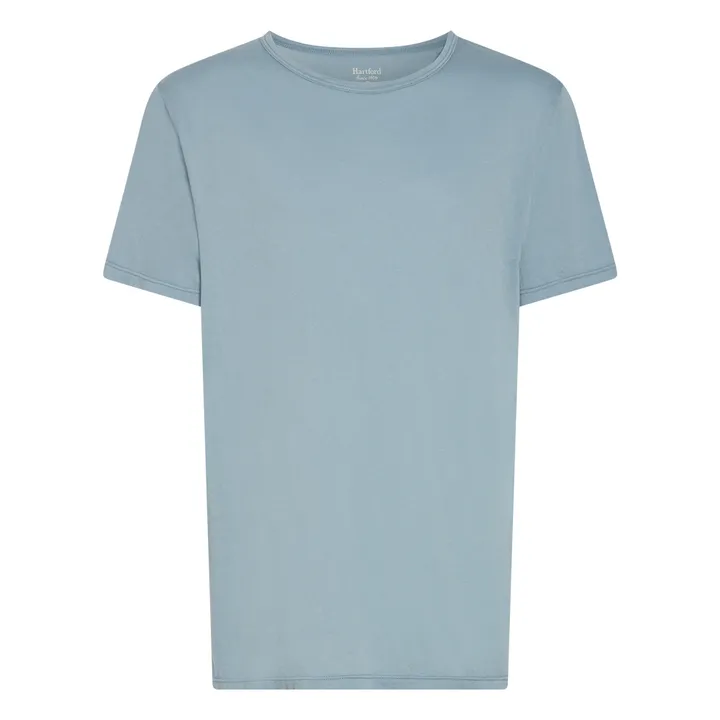 Leichtes T-Shirt Crew | Graublau- Produktbild Nr. 0