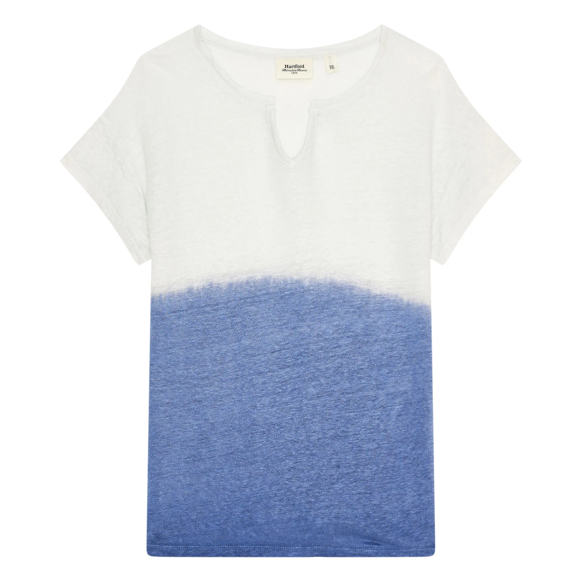Hartford Blue Toky Linen T-Shirt