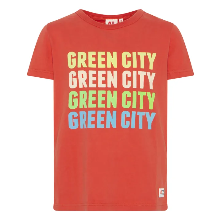 T-shirt Green City | Rouge- Image produit n°0
