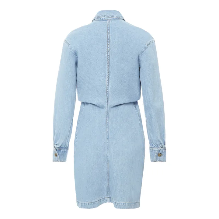 Nanushka Daisy Denim Dress Blue Smallable