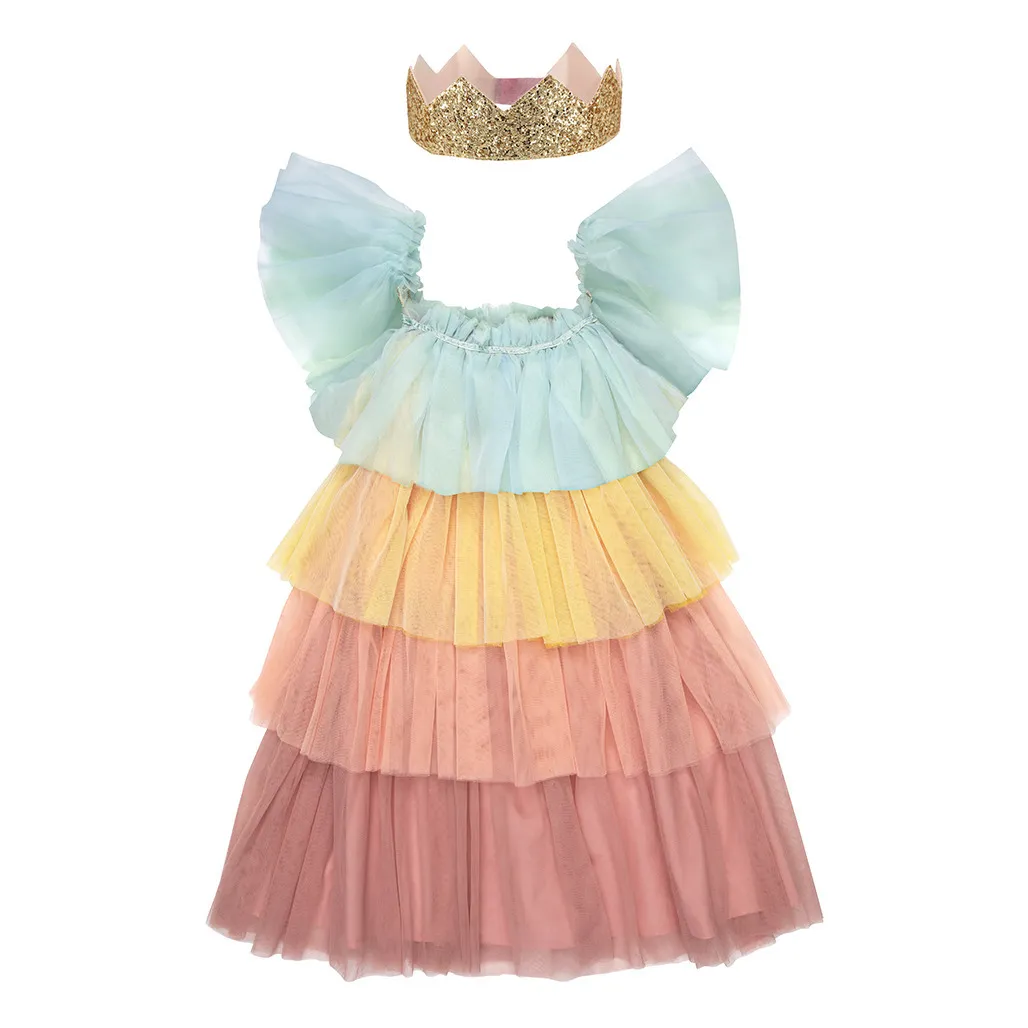 Meri Meri Multicoloured Rainbow Princess Costume