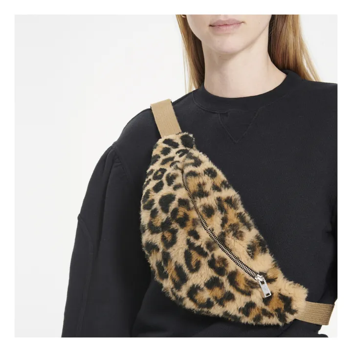 Borsa-marsupio Peau in lana merino | Leopardo- Immagine del prodotto n°2