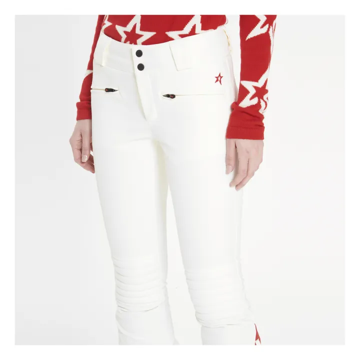 Pantalone da sci Chevron Flare | Bianco- Immagine del prodotto n°2