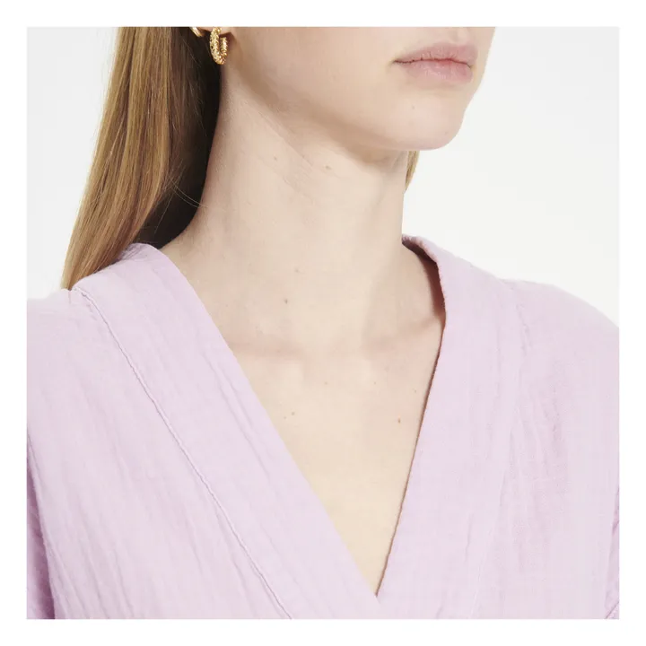 Avery Cotton Muslin Top  | Lilac- Product image n°3