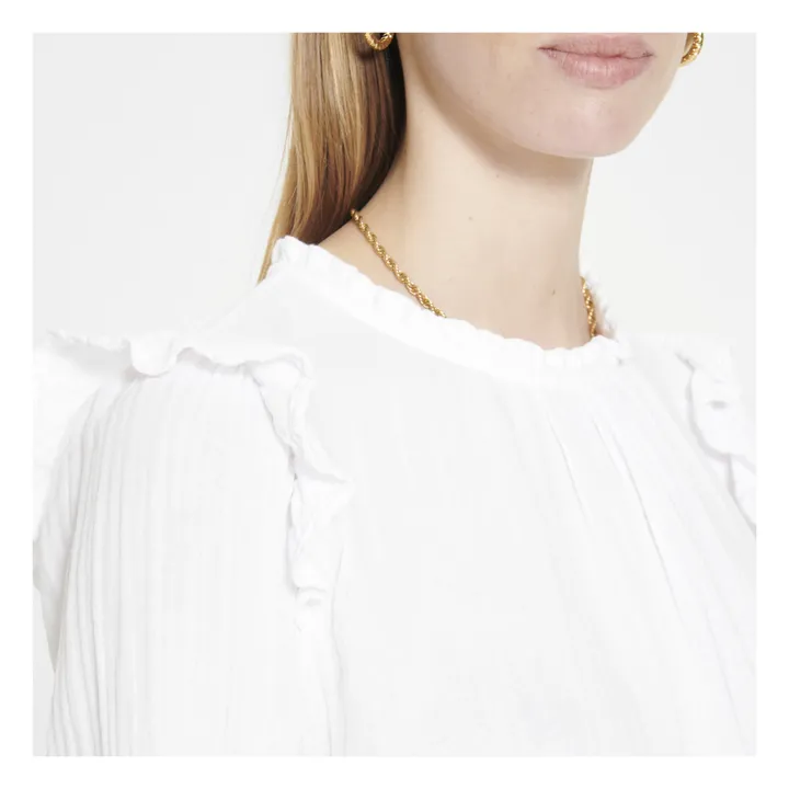 Lanie Blouse  | White- Product image n°3