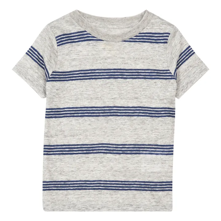 T-shirt Lin Mogo Stripe | Bleu- Image produit n°0
