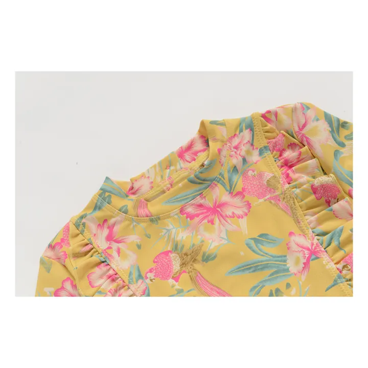 Toluca Anti-UV Recycled Nylon T-Shirt + Swimming Briefs  | Yellow- Product image n°3