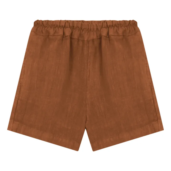 Oli Linen Shorts  | Rust- Product image n°0