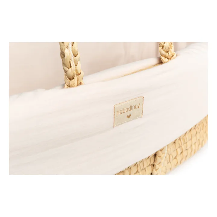 Organic Cotton Padded Sheet for Moses Basket | Pink- Product image n°2