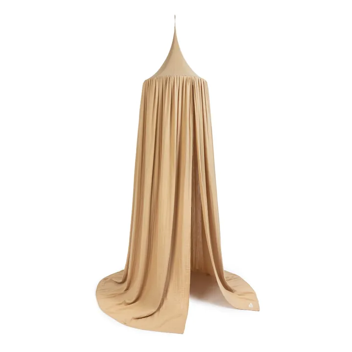 Organic Cotton 'Amour' Bed Canopy  | Nude- Product image n°0