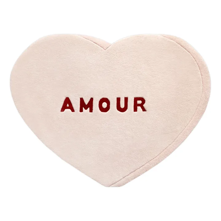 Tappeto in lana Coeur Amour | Rosa- Immagine del prodotto n°0