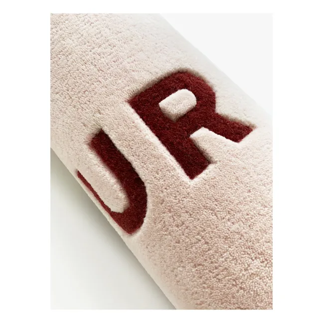Tapis Cœur Amour en laine | Rose