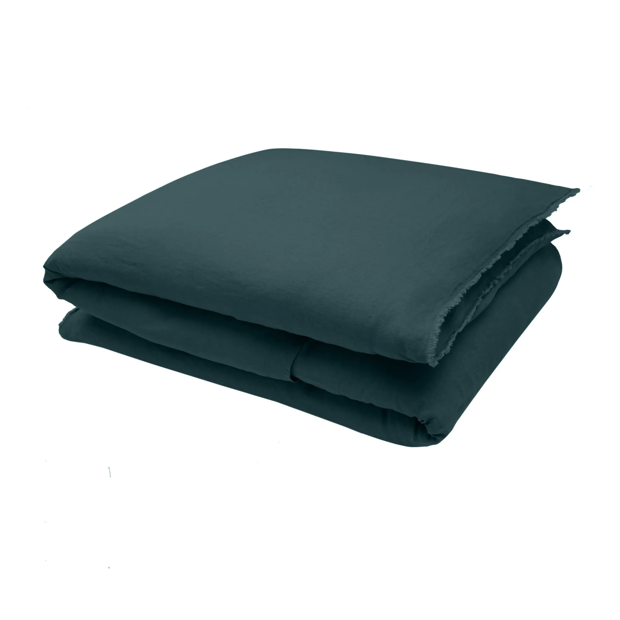 Communauté De Biens Faded Blue Washed Linen Quilt Cover