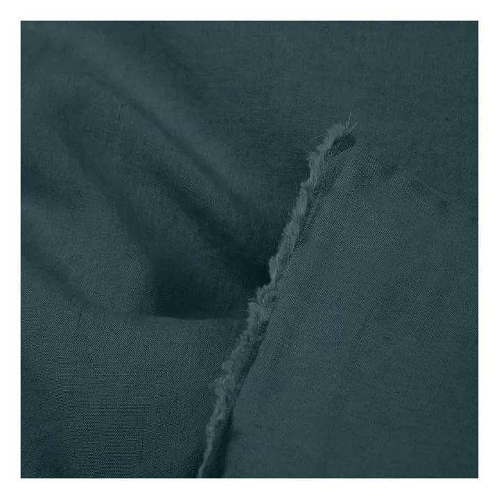 Washed Linen Quilt Cover | Faded Blue- Product image n°1