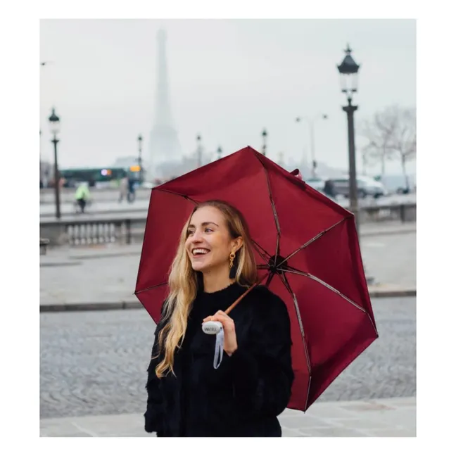 Germain Collabsible Umbrella  | Burgundy