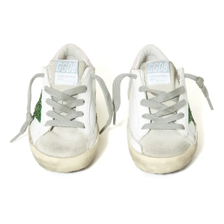 Sneakers Superstar in pelle Glitter | Verde- Immagine del prodotto n°3