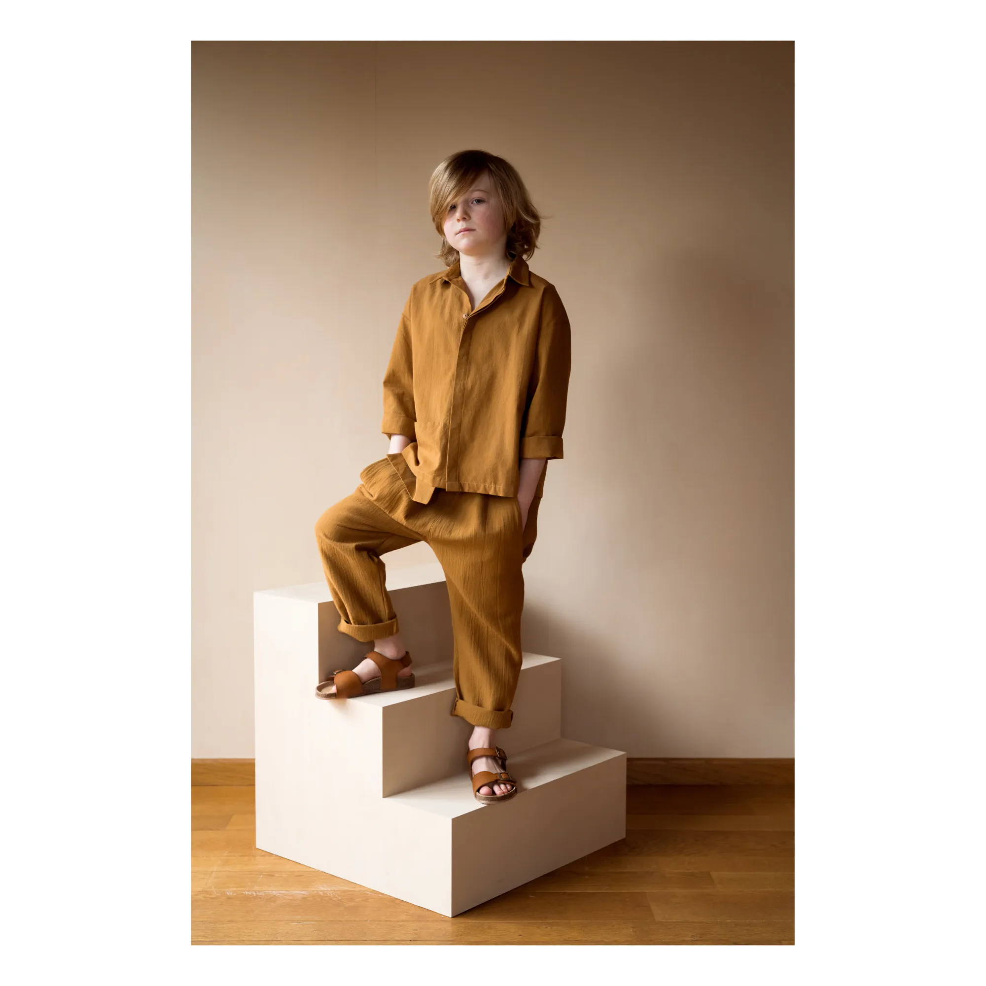 Frits Organic Cotton Trousers  | Camel- Product image n°3