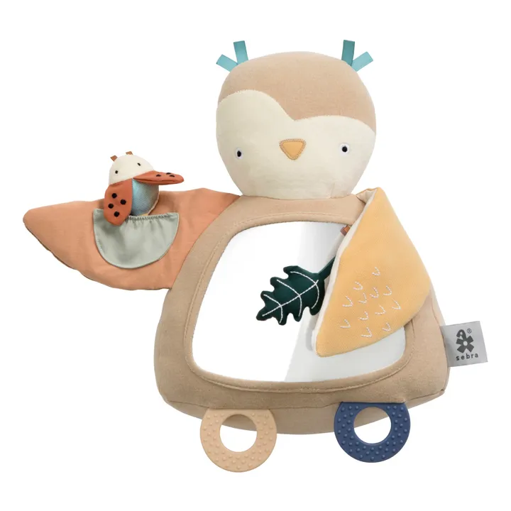 Doudou d'activités Chouette Blinky | Beige- Image produit n°3