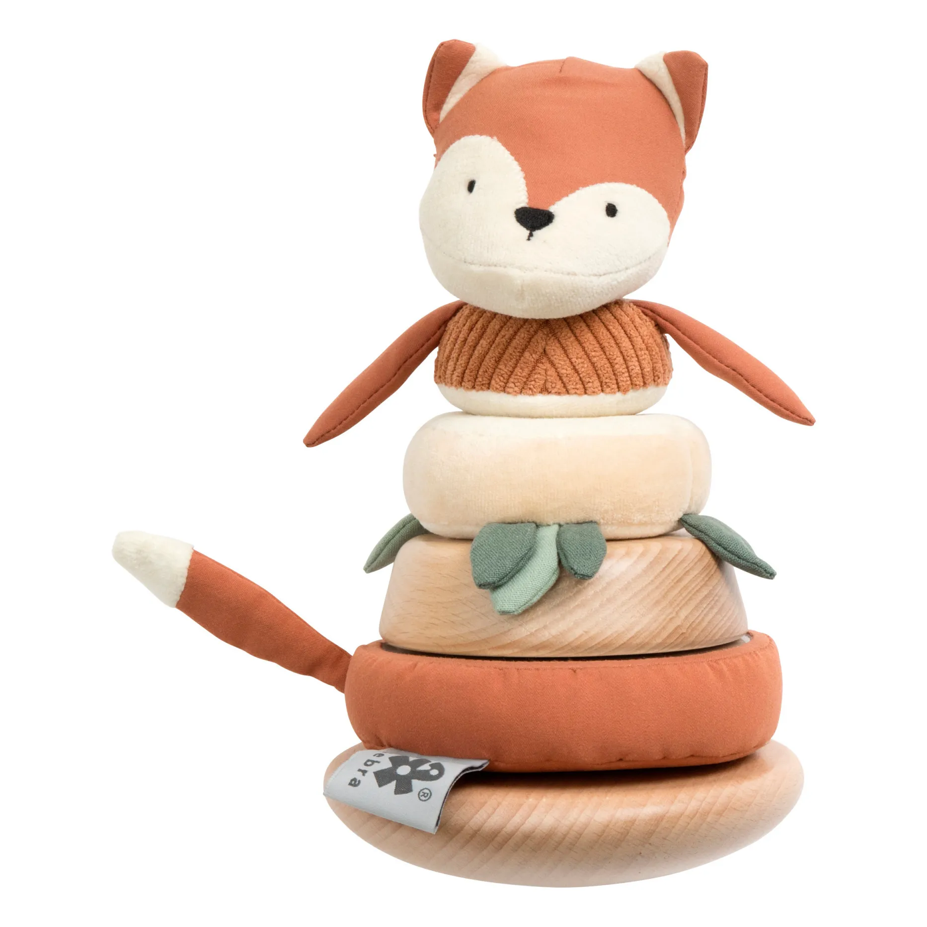 Sebra Multicoloured Fox Stacking Toy