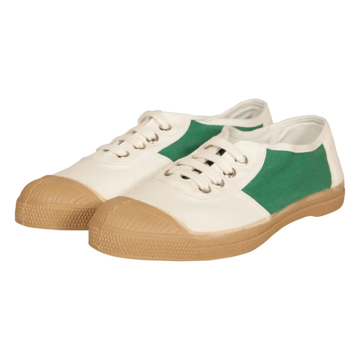 Old School Vegan Tennis Shoes  | Green- Product image n°1