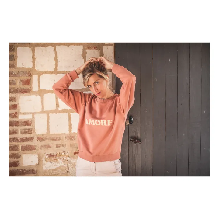 Suéter Pippa - Colección Mujer  | Rosa Melocotón- Imagen del producto n°2