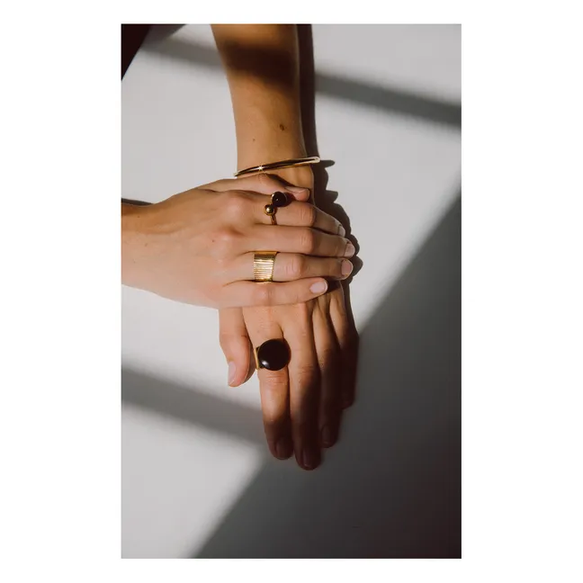 Bague Corne Mpira | Noir