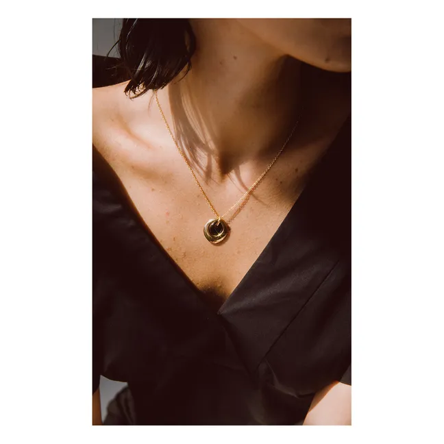 Neema Horn Necklace  | Black
