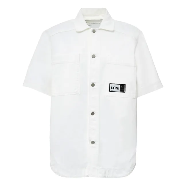 Folk Denim Shirt  | White