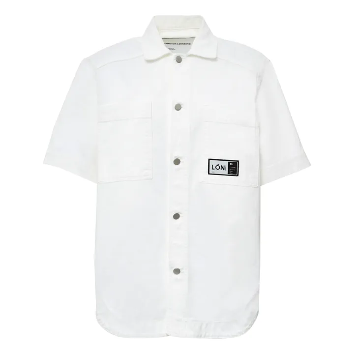 Folk Denim Shirt  | White- Product image n°0