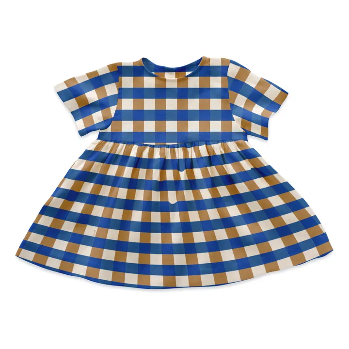 Kleid aus Leinen | Blau- Produktbild Nr. 0