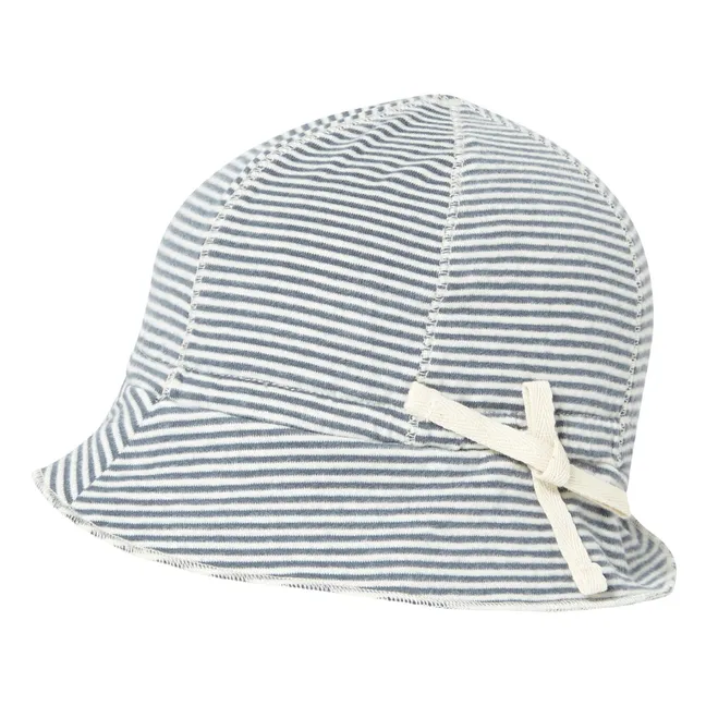 Organic Cotton Hat  | Grey blue