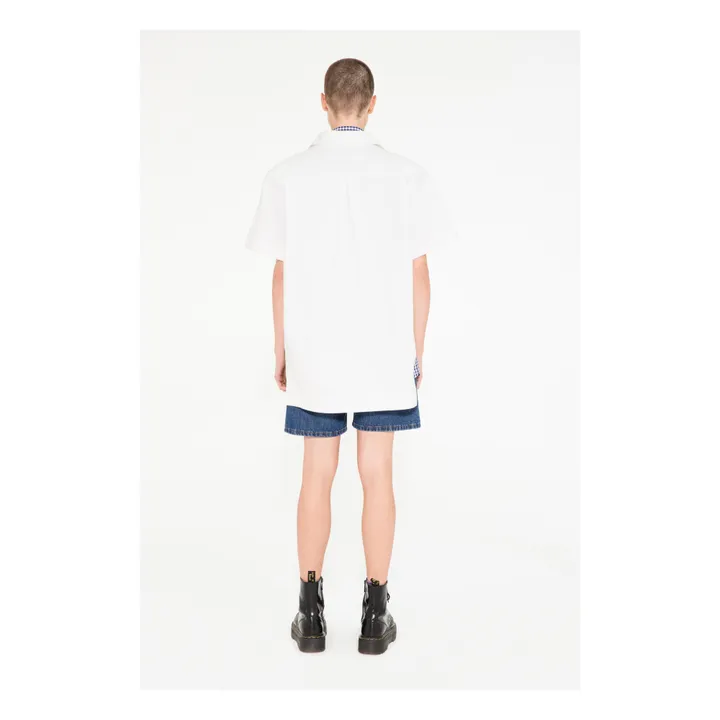 Folk Denim Shirt  | White- Product image n°4