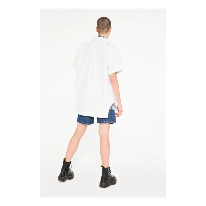 Folk Denim Shirt  | White- Product image n°3