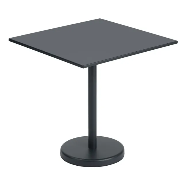 Mesa outdoor cuadrada Linear | Negro
