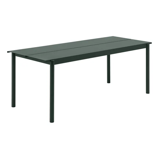 Table outdoor Linear | Vert foncé