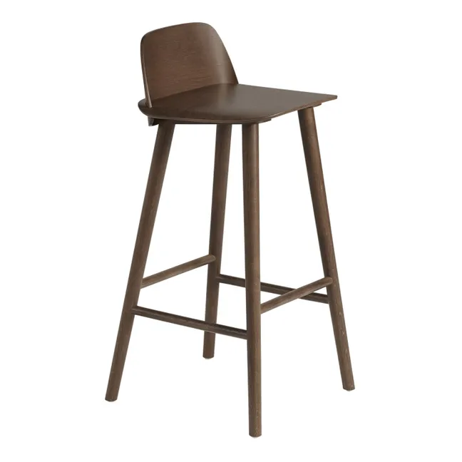 Taburete de bar Nerd | Bois foncé