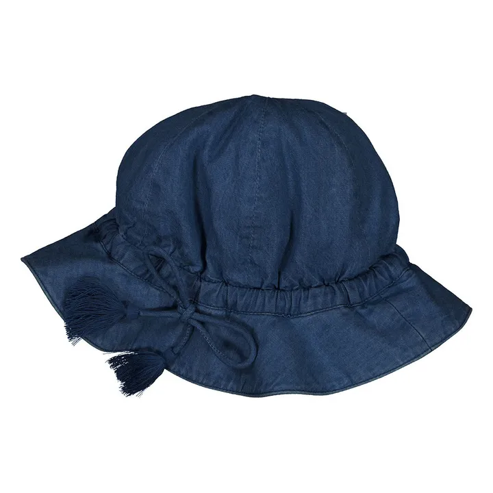 Colette Chambray Hat  | Denim blue- Product image n°0