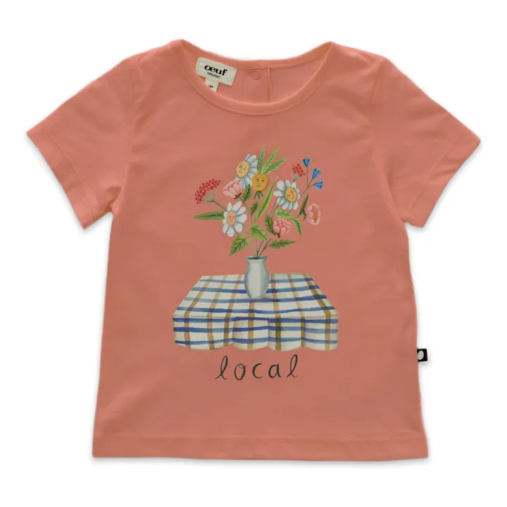 Organic Pima Cotton Local Baby T-shirt  | Pink- Product image n°0