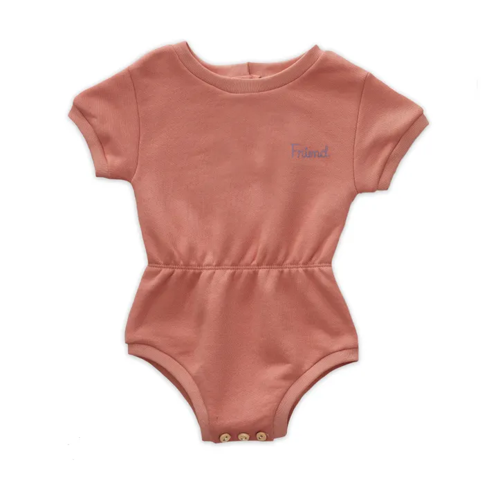 Terry Friend Romper  | Pink- Product image n°0