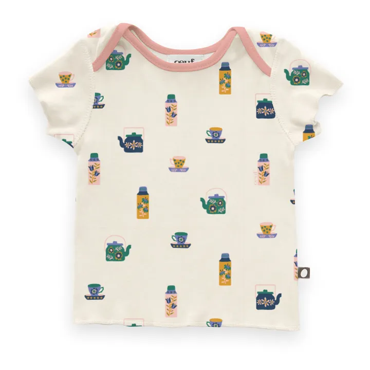  T-Shirt Baby Thé aus Bio-Baumwolle | Weiß- Produktbild Nr. 0