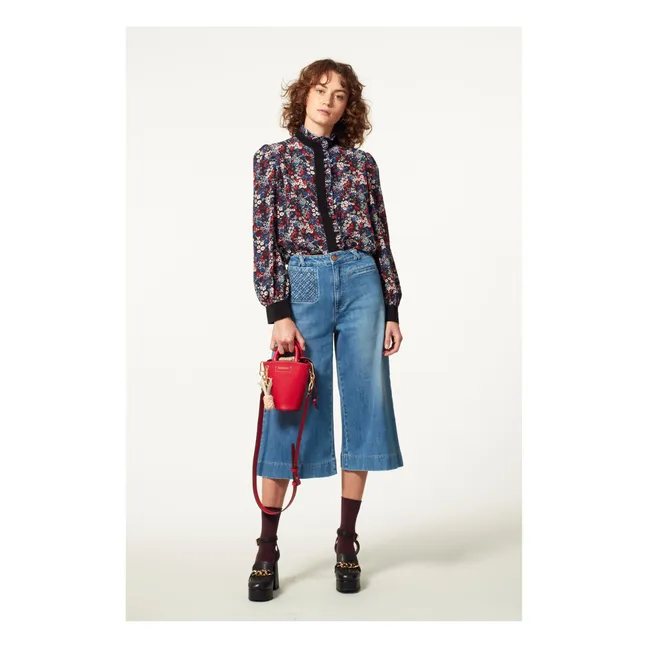 Jupe-culotte Denim | Bleu