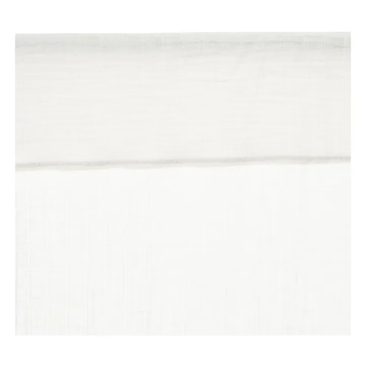 Cortinas doble gasa de algodón orgánico 130x280 cm | Leche- Imagen del producto n°2