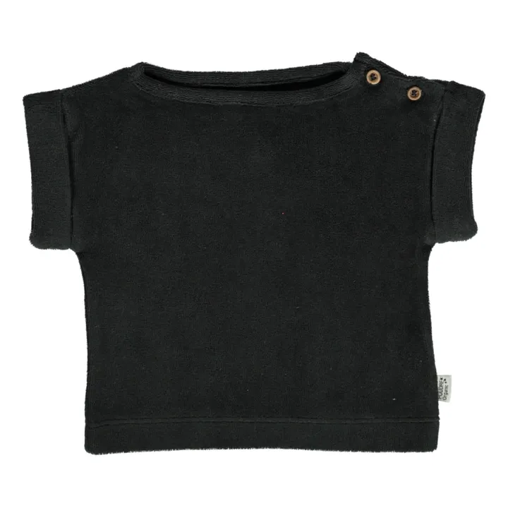 T-Shirt Bio-Baumwolle Laurier | Schwarz- Produktbild Nr. 0